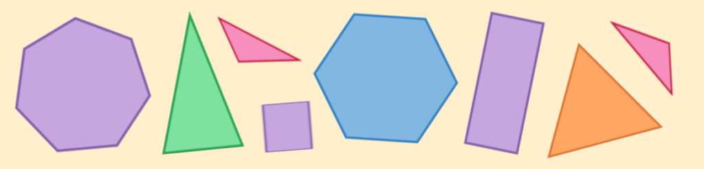 properties of 2d shapes problem solving