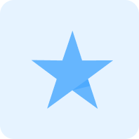 A blue star