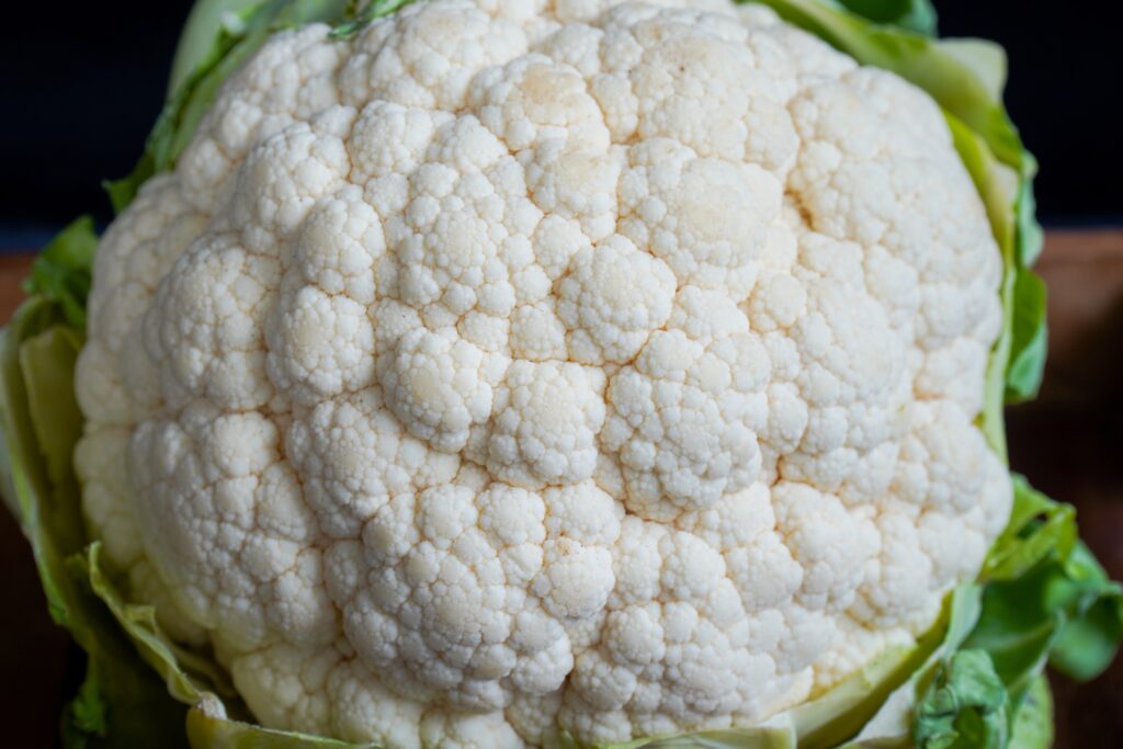 close up of cauliflower
