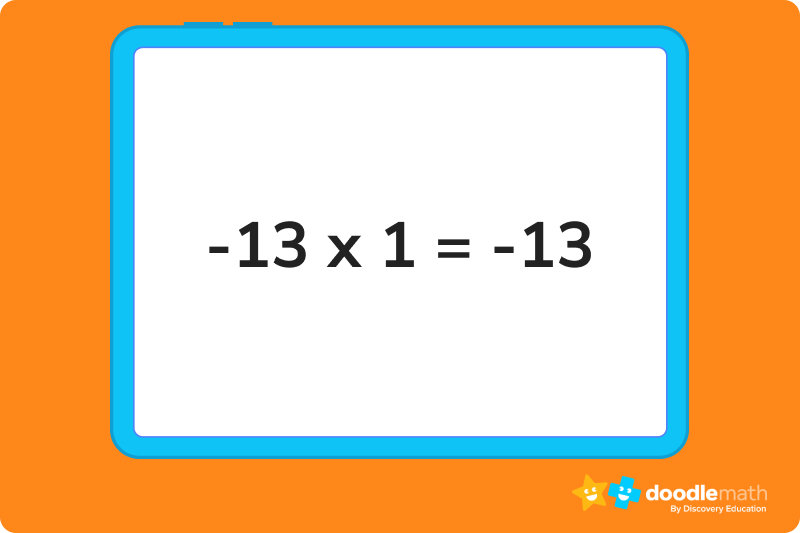 Identity property in multiplication 3