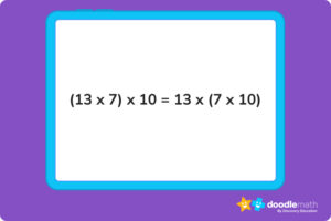 Identity property in multiplication 5