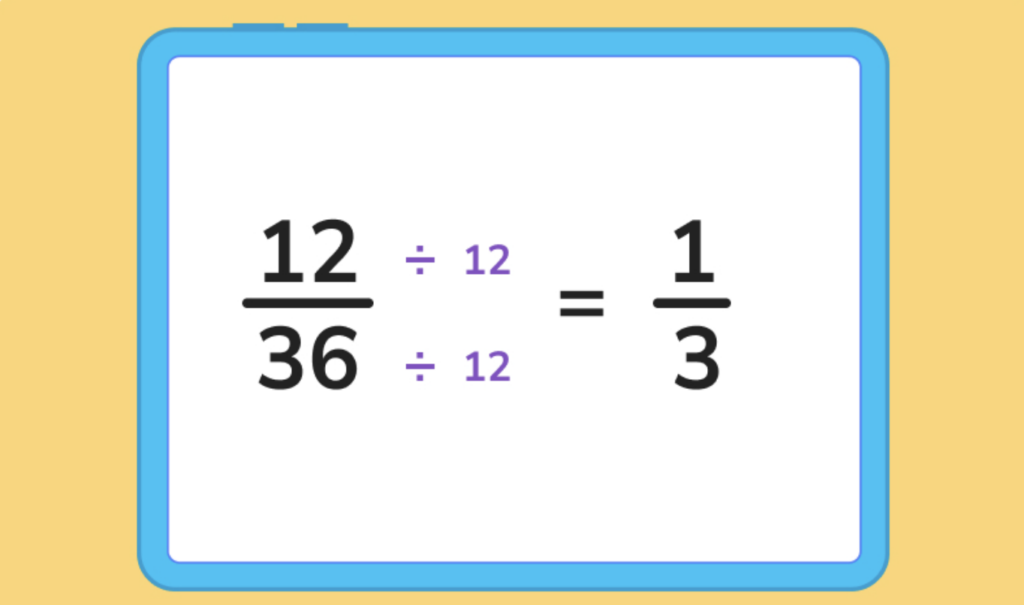 simplifying fractions example