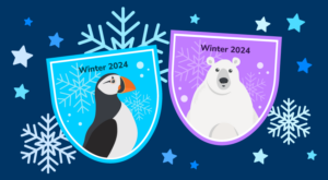 Winter Calendar badges