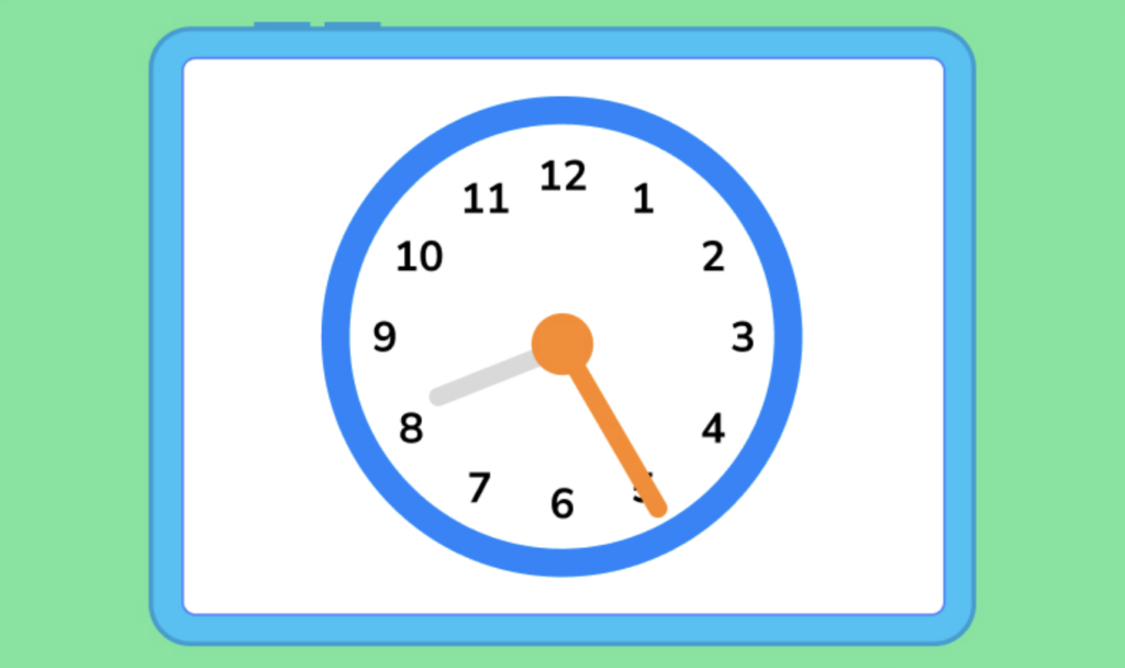 example of reading a clock