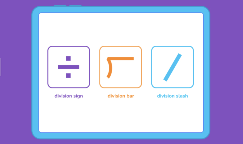 division symbols