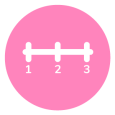 number-line-icon-pink