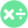 multiplication and division icon